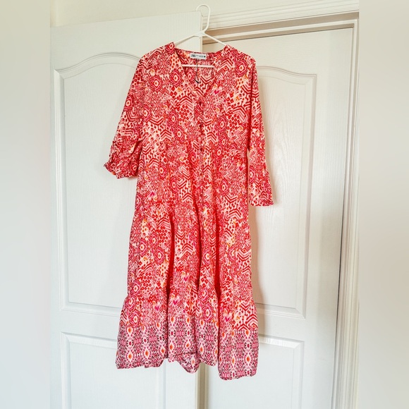 Zara Printed tiered dress - Picture 2 of 5